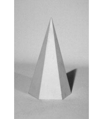Геометрическое тело (гипс) Пирамида большая 205x128x113мм
