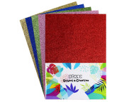 R Набор бумаги цветн.односторонн.КОКОС А4 5л 5 цветов ГЛИТТЕР