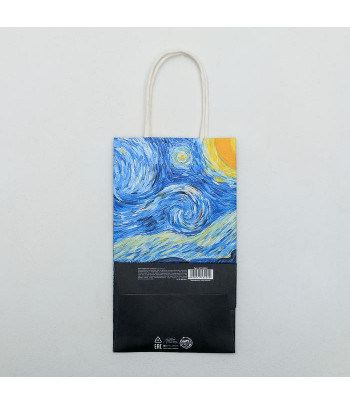 Пакет подарочный бумажн.с витыми ручками "Ван Гог" 120х210х90мм