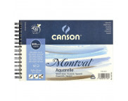 RR Альбом для акварели 300г 100% целлюлоза альбом/спираль "Montval FIN" Canson 12л 13.5х21см RR Альбом для акварели 300г 100% целлюлоза альбом/спираль "Montval FIN" Canson 12л 13.5х21см