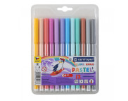 Набор фломастеров смываемых с вент.колп."Пингвины" CENTROPEN 12цв в блистере ПАСТЕЛЬНЫЕ ОТТЕНКИ