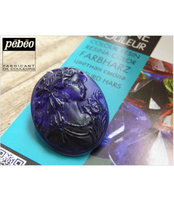 !Рекламный плакат А-5 Синяя камея Двухкомпонентная эпоксидная суперглянцевая цветная глазурь GEDEO P-76615*1-P-766155 Pebeo(Пебео) Франция