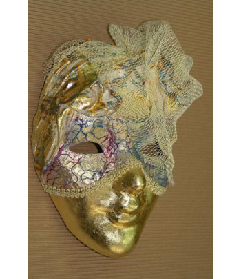 !Рекламный плакат А-4 Венецианская маска Золочение Маска для декорирования M70823**Maimeri (Маймери) Италия MHB-8495-**Maranne Hobby (Марианн Хобби) Австрия