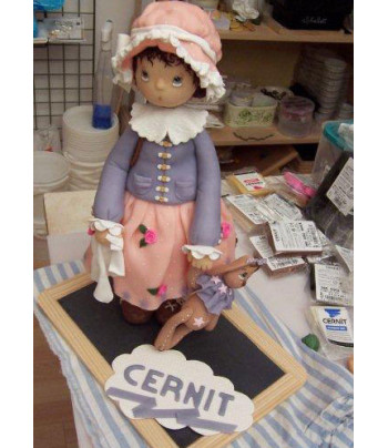 !Рекламный плакат А-4 Авторская кукла Полимерный моделин "Cernit Doll Collection" CR-CE0950500***DARWI (Дарви) Бельгия