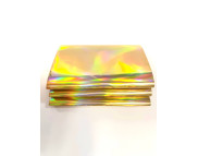 RR Фольга метал.на плёнке голографич.ЗОЛОТО  0,1м2 в зип пакете