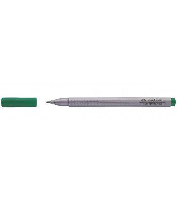 Линер "Grip Fine Pen" Faber Castell 0,4мм ИЗУМРДЫЙ ЗЕЛЕНЫЙ