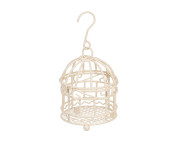 Миниатюрный объект металл "Клетка" 130х70мм /MET-091 БЕЛАЯ