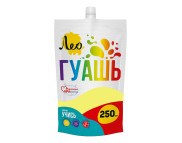 Гуашь художеств."Учись" ЛЕО 250мл 204 ЛИМОННАЯ