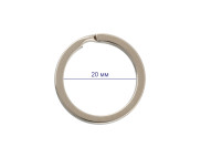 Основа для брелока Кольцо металлическое Gamma d20мм НИКЕЛЬ