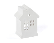 ПОДСВЕЧНИК "ДОМИК" фигура для декора (гипс)  12х8,5х6см