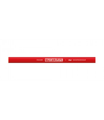 Карандаш плотницкий (широкий овальн.корпус) "Строительный" ВКФ 1371 2В Красный корпус