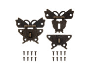 Замочек декоративный для шкатулок WF-003 49х43мм БРОНЗА