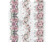 Декупажная карта рисовая Love2art 22х32см "Цветочные бордюры" /0117