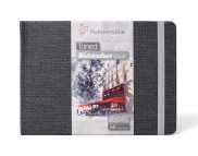 *Альбом д/акварели 200гр средн.зерно,100%цел.альбом/жестк.обл "Watercolour book"Hahnemuhle 30л А6.СЕРЫЙ