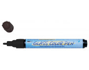 Маркер тонкий по стеклу,прочный Glass Color Pen(1-2мм) (обжиг160*С) Hobby Line ЧЁРНЫЙ КОНТУР