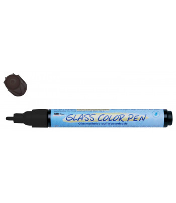 Маркер тонкий по стеклу,прочный Glass Color Pen(1-2мм) (обжиг160*С) Hobby Line Kreul ЧЁРНЫЙ КОНТУР