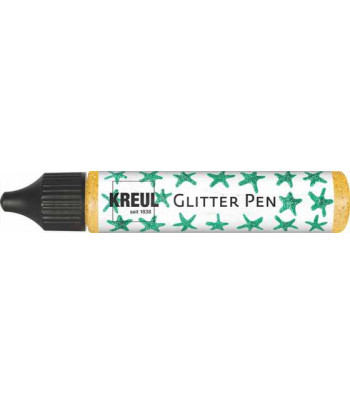 Контур универсальный с глиттером (стирка до 40*С) "Glitter Pen" Kreul 29мл ЗОЛОТО
