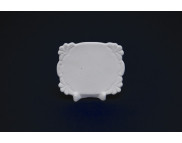 Рамка на подставке "Горизонталь"керамическая белая для декорирования h75мм