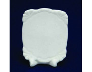 Рамка на подставке Вертикальная керамическая белая для декорирования h90мм