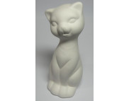 Кошечка керамическая белая для декорирования b40мм h105мм
