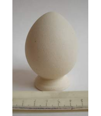 Яйцо на подставке керамическое белое для декорирования d55мм h85мм