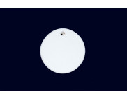 Медальон "Круг" керамический белый для декорирования d30мм (5шт.)