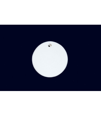 Медальон "Круг" керамический белый для декорирования d30мм (5шт.)