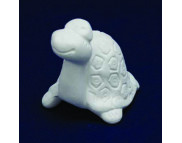 Веселая черепашка керамическая белая для декорирования h90мм