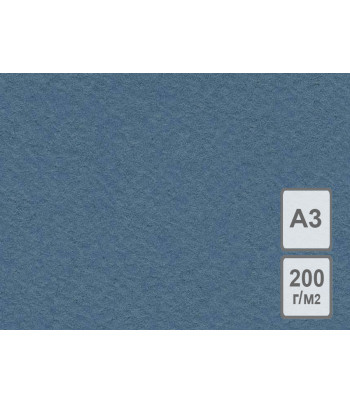 R РАЗБИРАТЬ! Бумага для АКВАРЕЛИ / ПАСТЕЛИ  200г рисовальная 100% цел.ЛЛХ А3 50л СИНЯЯ