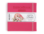 Альбом д/графики и маркеров 180гр 100%цел.облож.малиновая "Bristol Touchr" МАЛЕВИЧЪ 40л 14х14см