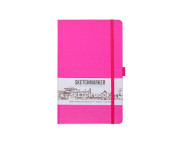 Альбом д/эскизов 140гр книжн.ф.облож.тверд.Неоновая фуксия Sketchmarker 80л 13х21см А5