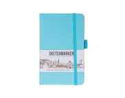 Альбом д/эскизов 140гр книжн.ф.облож.тверд.Небесно-голубой Sketchmarker 80л 9х14см А6