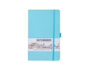 Альбом д/эскизов 140гр книжн.ф.облож.тверд.Небесно-голубой Sketchmarker 80л 13х21см А5