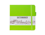 Альбом д/эскизов 140гр книжн.ф.облож.тверд.Зеленый луг Sketchmarker 80л 12х12см