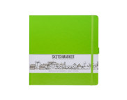 Альбом д/эскизов 140гр книжн.ф.облож.тверд.Зеленый луг Sketchmarker 80л 20х20см