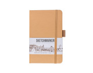 Альбом д/эскизов 140гр книжн.ф.облож.тверд.Капучино Sketchmarker 80л 9х14см А6