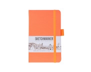Альбом д/эскизов 140гр книжн.ф.облож.тверд.Неоновый коралл Sketchmarker 80л 9х14см А6