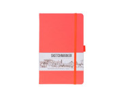 Альбом д/эскизов 140гр книжн.ф.облож.тверд.Неоновый коралл Sketchmarker 80л 13х21см А5