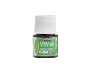 Краска лаковая по стеклу и металлу прозрачная (вр.сушки 8час.) Vitrail Pebeo 45мл ЗЕЛЕНЫЙ ЯРКИЙ