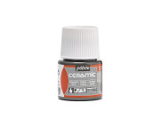 *Краска-эмаль лаковая непрозр (вр.сушки 8час.) Ceramic Pebeo 45мл  ГРАФИТОВЫЙ МЕТАЛЛИК