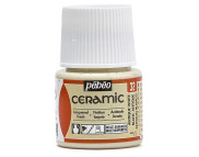 *Краска-эмаль лаковая непрозр (вр.сушки 8час.) Ceramic Pebeo 45мл  АНТИЧНЫЙ БЕЛЫЙ