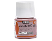 *Краска-эмаль лаковая непрозр (вр.сушки 8час.) Ceramic Pebeo 45мл  РОЗОВЫЙ