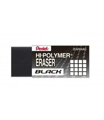Ластик "Hi-Polymer Plastic Eraser AIN Black" Pentel  43,4х17.4х11.8мм ЧЕРНЫЙ