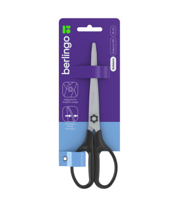 Ножницы из нерж.стали черные.ручки  "Easycut 100" Berlingo 180мм