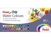 *Набор акварельных красок в тубах Pentel Water Colours 5млх24цв *Набор акварельных красок в тубах Pentel Water Colours 5млх24цв