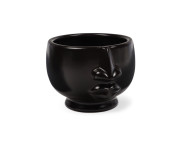 Кашпо для декора .керамическое "Дыхание" 120х120х100мм ЧЕРНОЕ