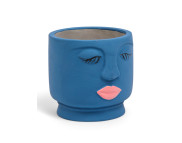 Кашпо для декора.керамическое"Многоликий" 95х95х90мм ЦВЕТНОЕ