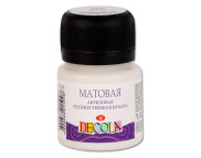 Краска акриловая матовая "Dekola" ЗХК 20мл БЕЛАЯ