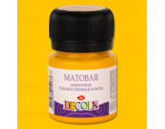 Краска акриловая матовая "Dekola" ЗХК 20мл ЖЕЛТАЯ СРЕДНЯЯ