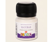 Краска акриловая матовая "Dekola" ЗХК 20мл СЛОНОВАЯ КОСТЬ